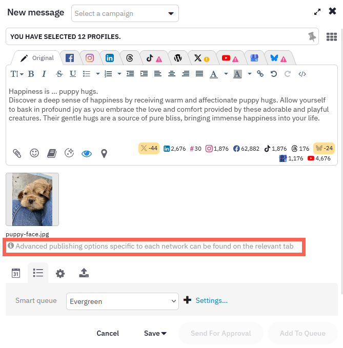 Smart Tabs für verschiedene Plattformen